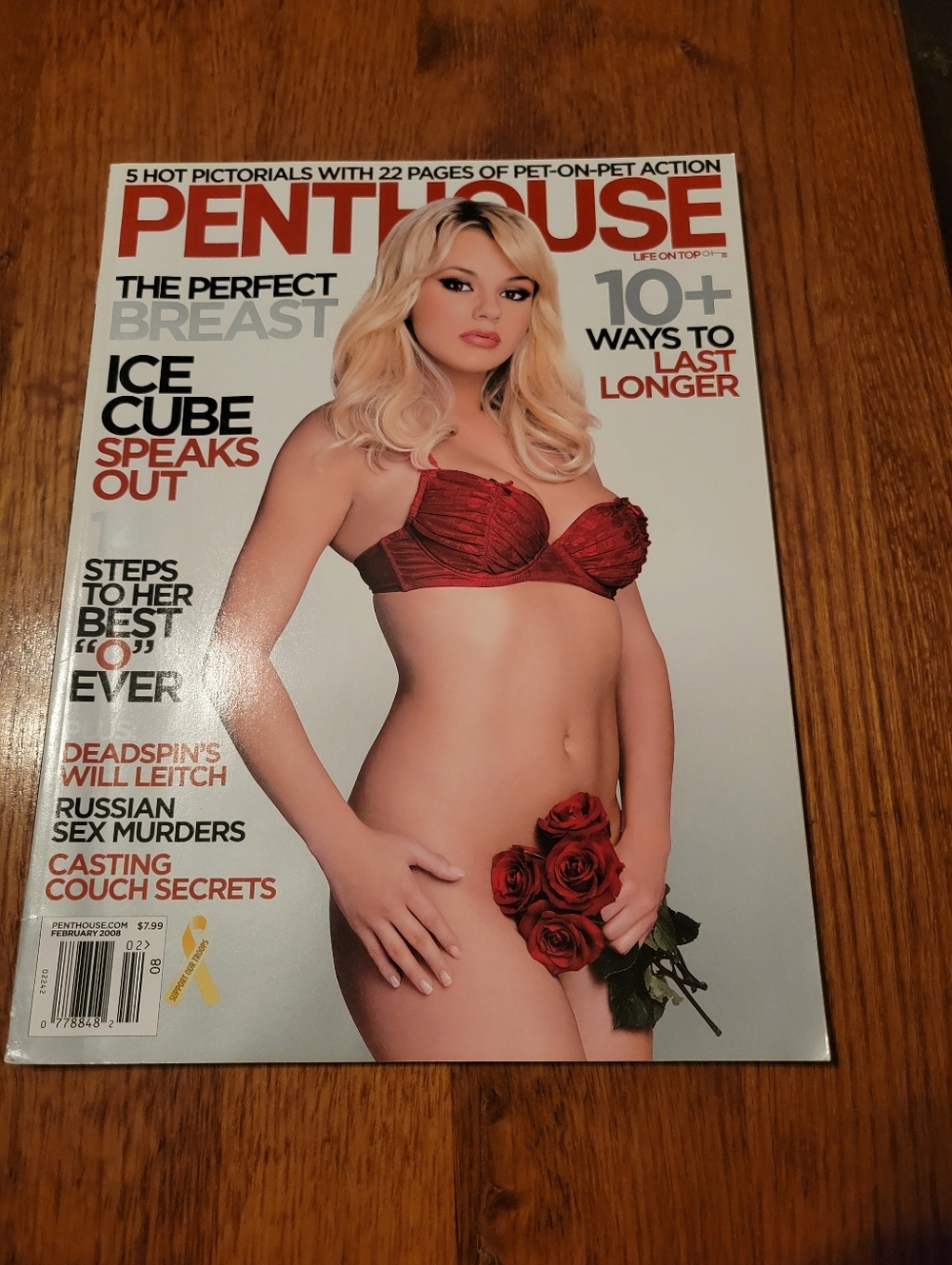 Penthouse Magazine February 2008 10 Plus Ways To Last Longer Ice Cube Speaks Out